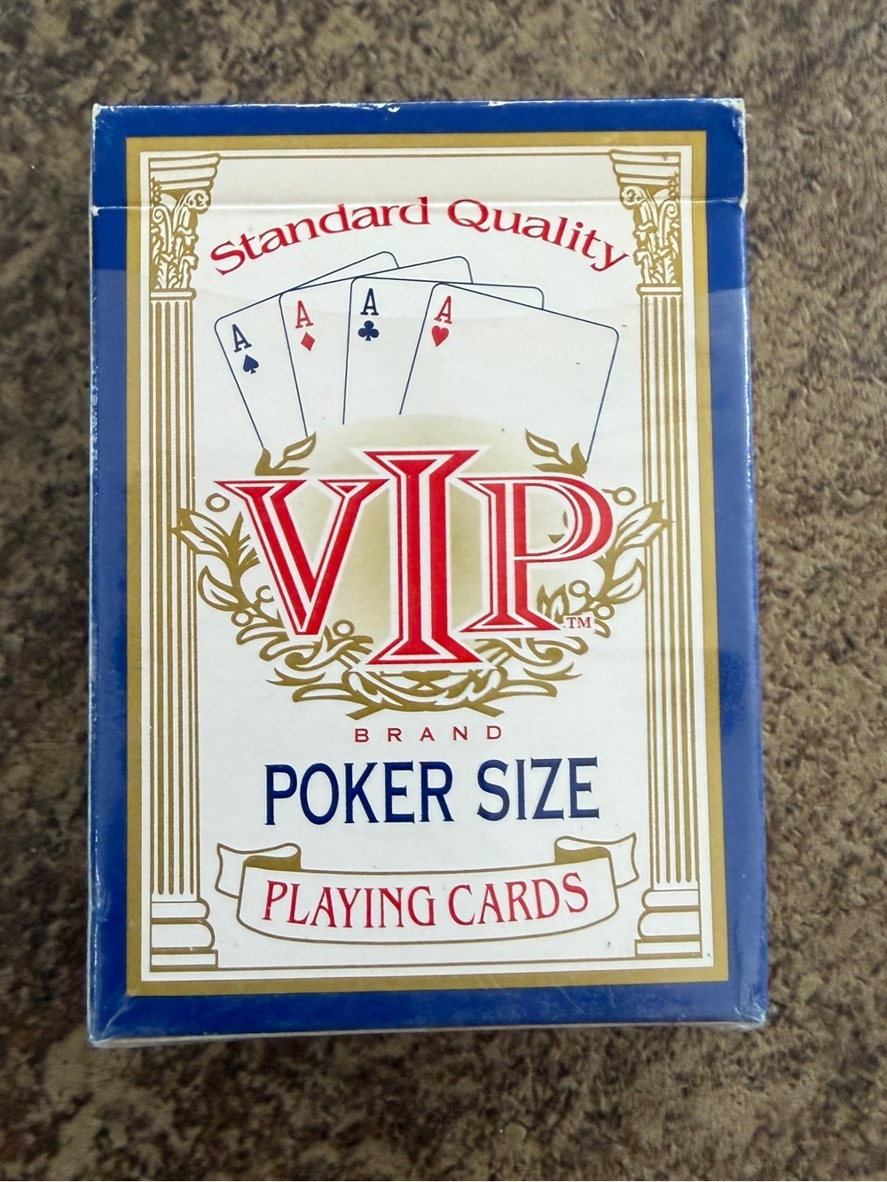 Vtg VIP Poker Size Playing Cards Deck Harbro LLC 52 Cards 2 Jokers Ranking Card